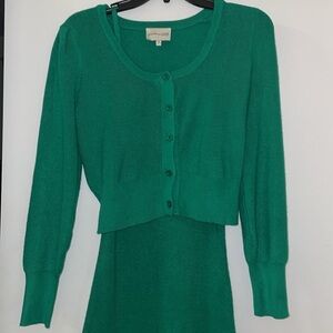 Freshman 1996 Knit Crop Sweater and Spaghetti Strap‎ Dress.  Size Small.